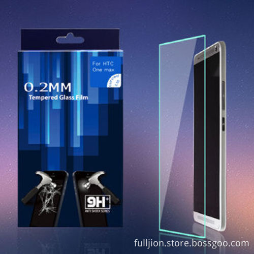 Anti crack 0.15mm 0.2mm 0.33mm 0.4mm tempered-glass screen protector for HTC ONE MAX